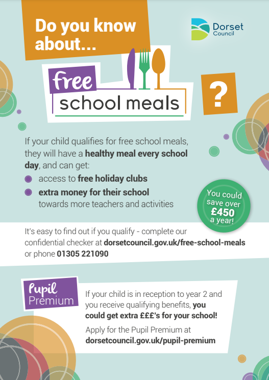 Poster advertising free school meals