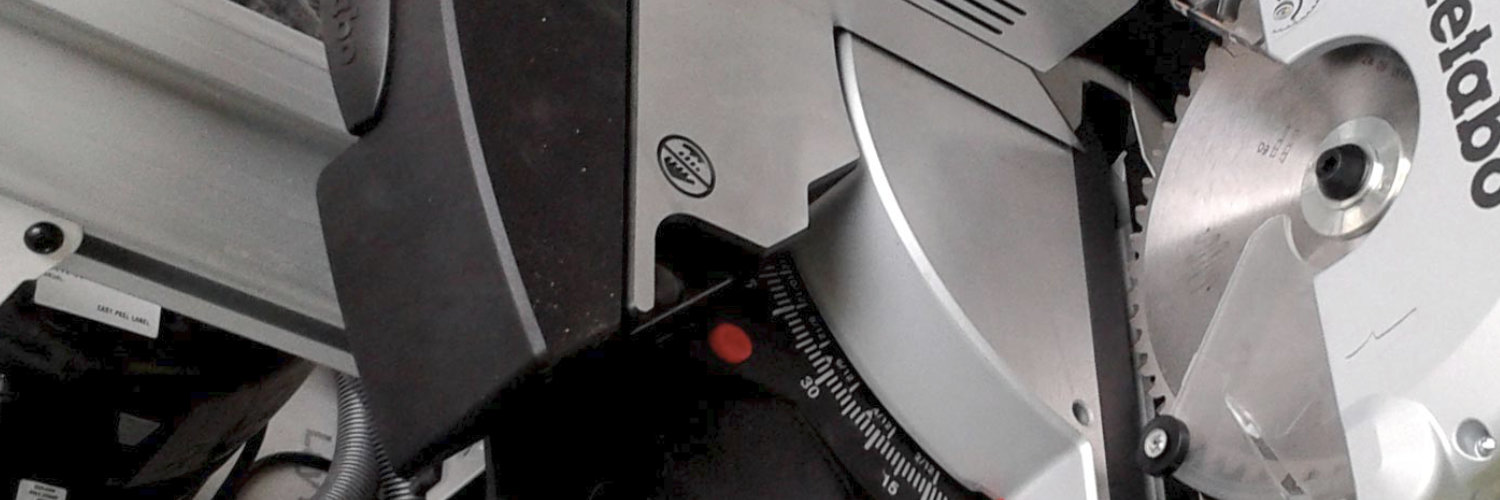 Close up of cutting equpment