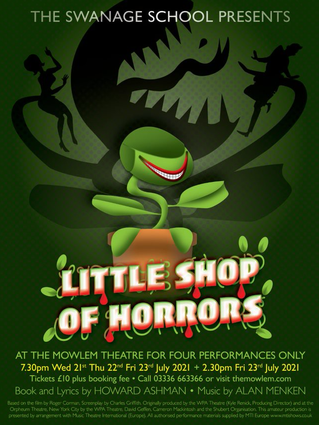 Poster for Little Shop of Horrors Production