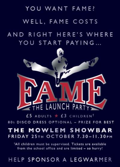 Fame - Launch Party Poster